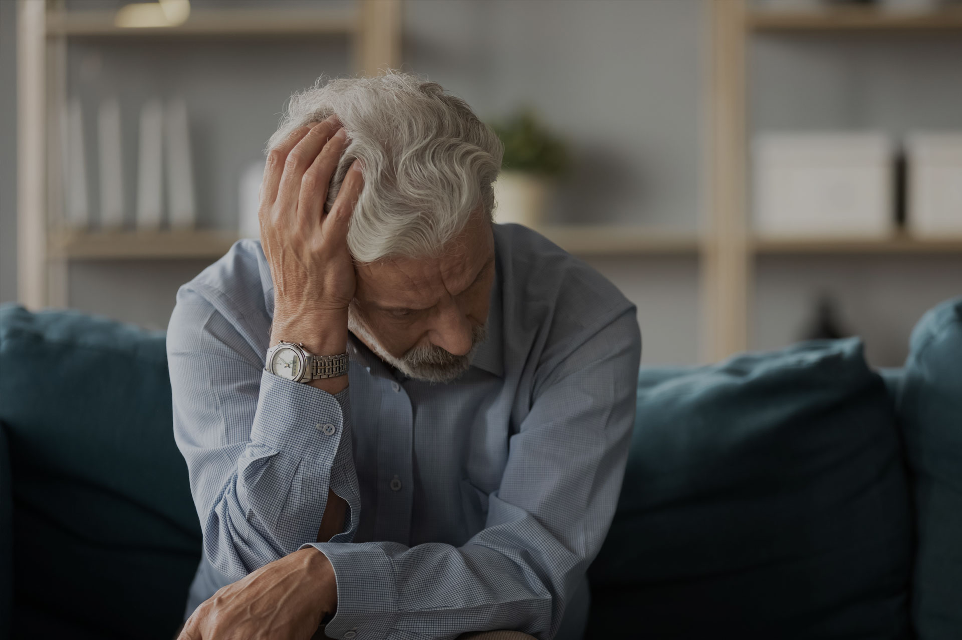 Future Search Trials Alzheimers disease study man confused at home and feels forgetful.